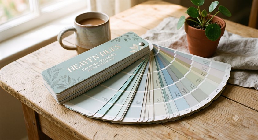 Heaven Hues Calming Colours Fan Deck — personalised palette collection